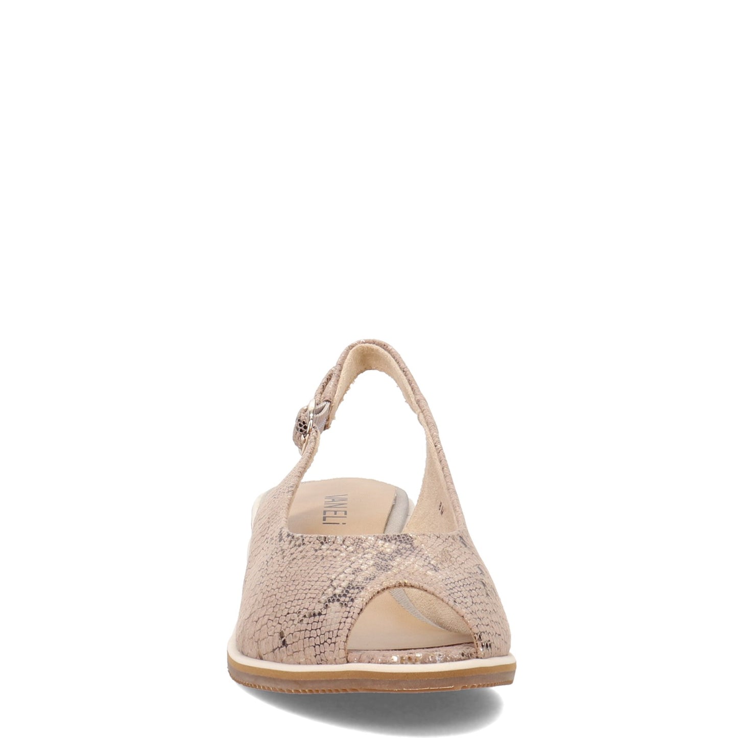 Peltz Shoes Women's Vaneli Baise Sandal OPAL BONE BAISE-OPAL ROCK