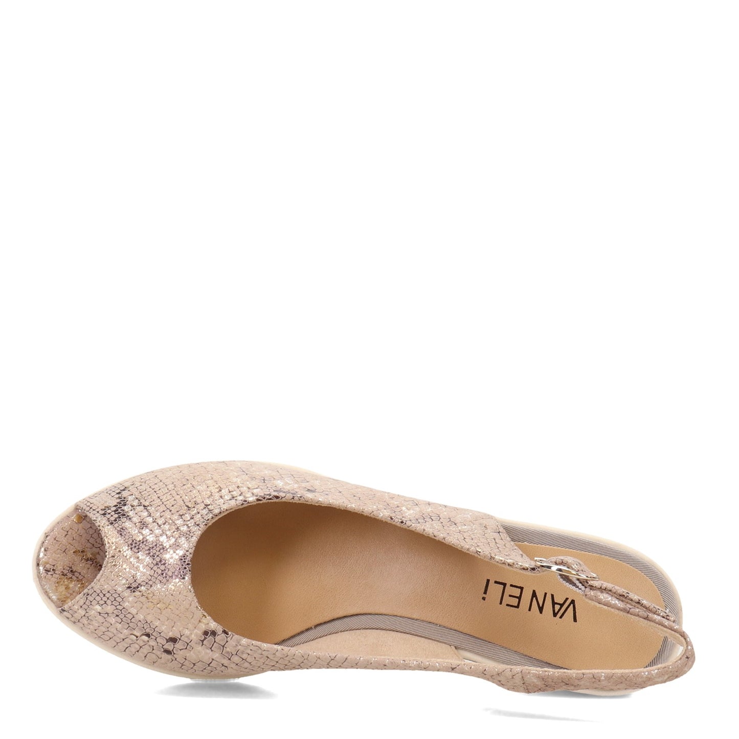 Peltz Shoes Women's Vaneli Baise Sandal OPAL BONE BAISE-OPAL ROCK