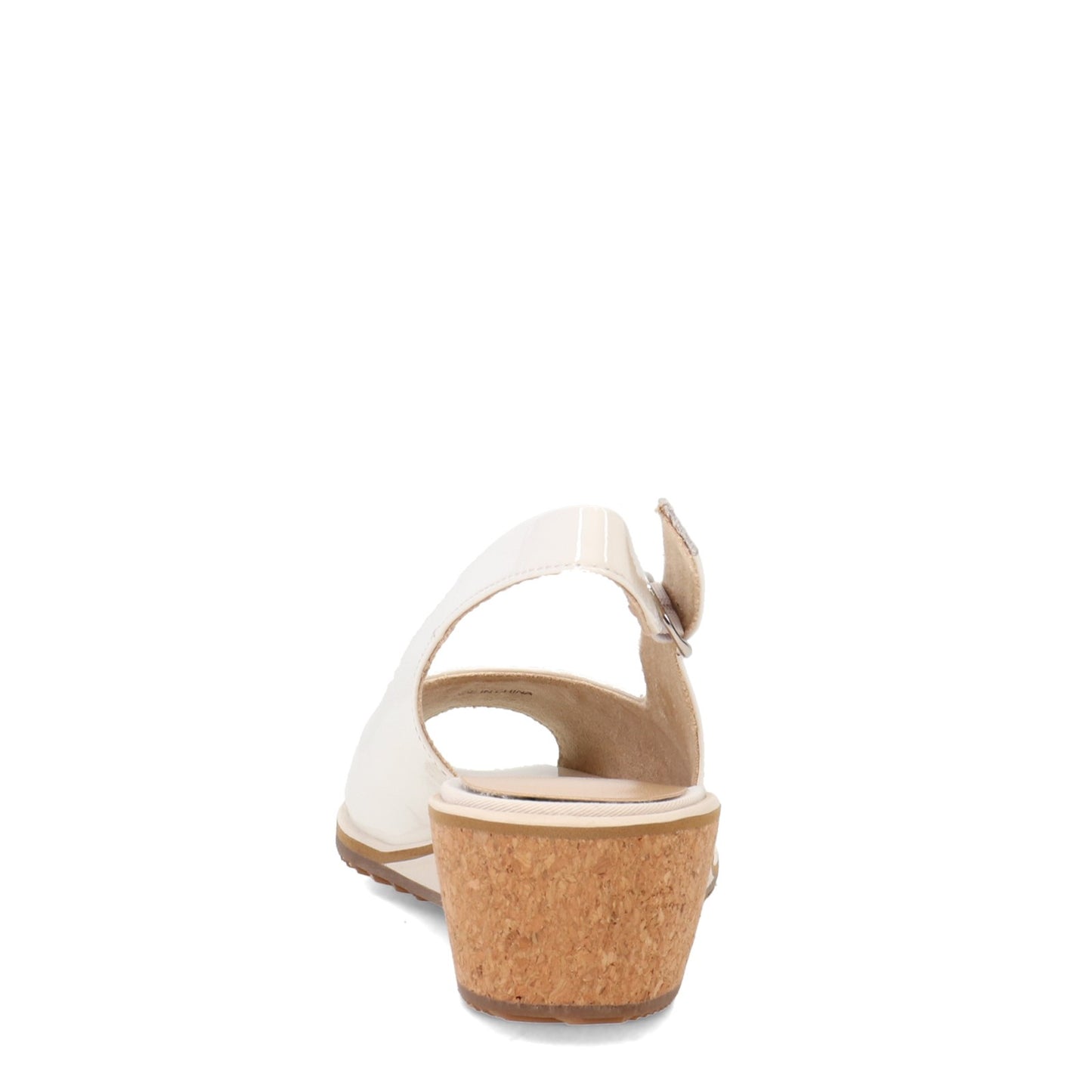 Peltz Shoes Women's Vaneli Baise Sandal WHITE PATENT BAISE-WHITE PAT