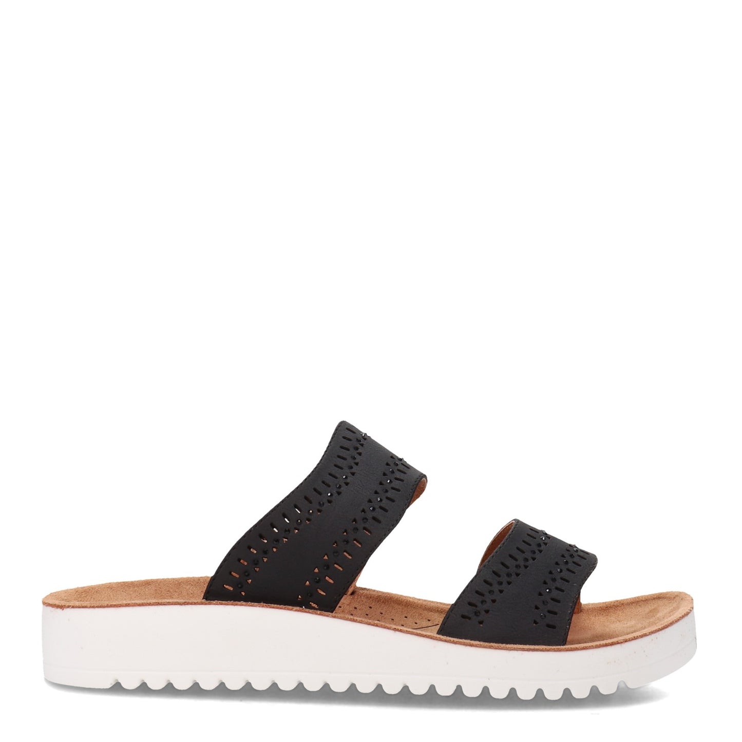 Peltz Shoes Women's Flexus Bayshore Sandal Black BAYSHORE-B