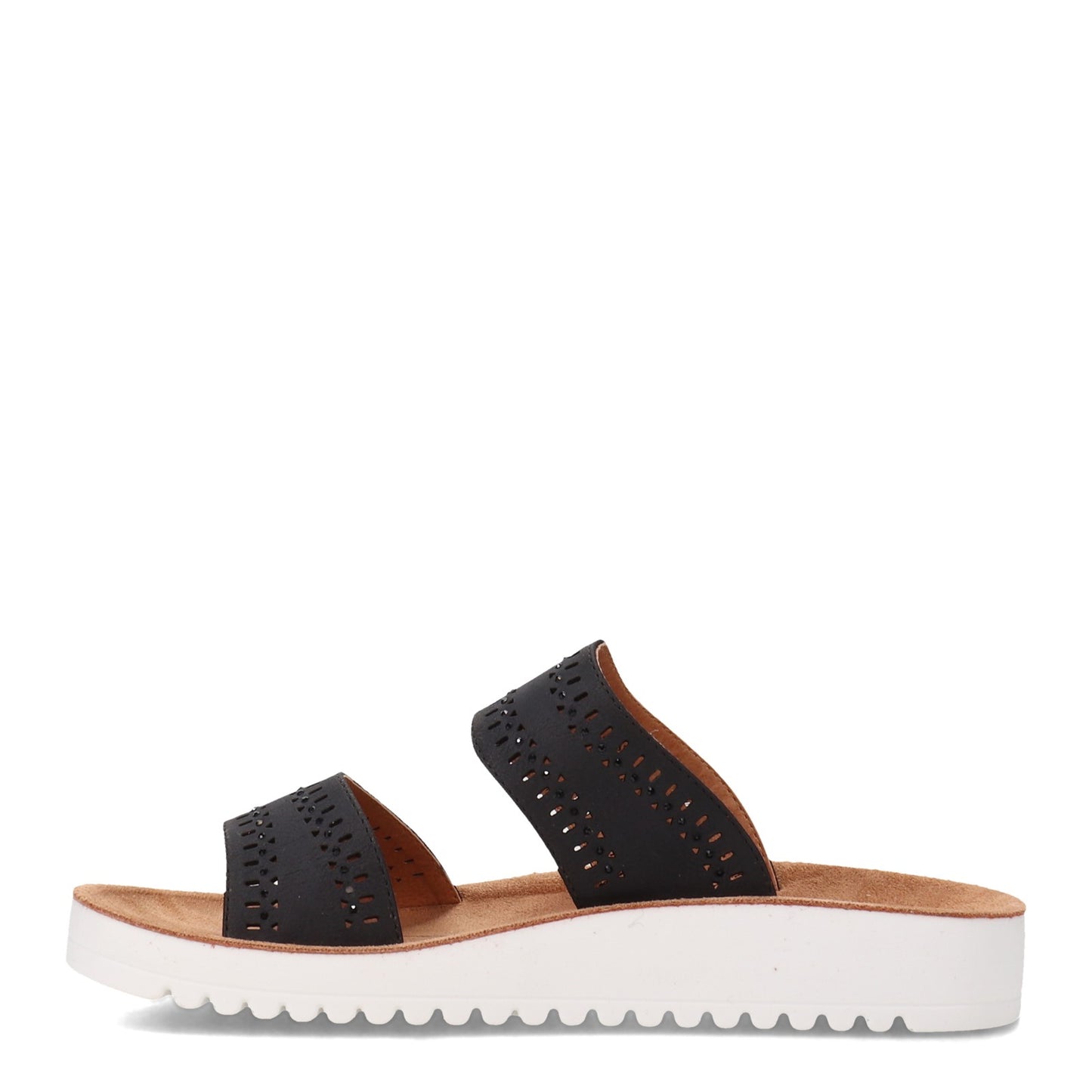 Peltz Shoes Women's Flexus Bayshore Sandal Black BAYSHORE-B