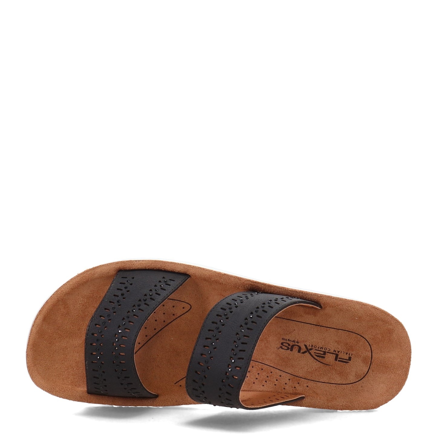 Peltz Shoes Women's Flexus Bayshore Sandal Black BAYSHORE-B