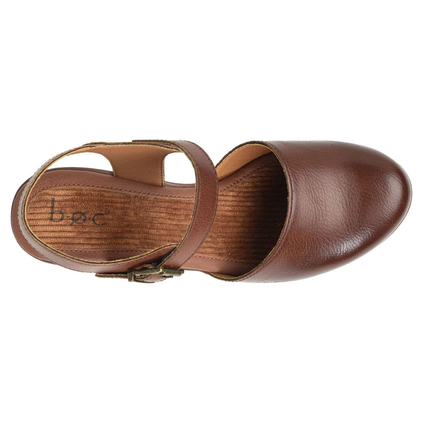 Peltz Shoes Women's b.o.c Natasha Clog BROWN BC0008006