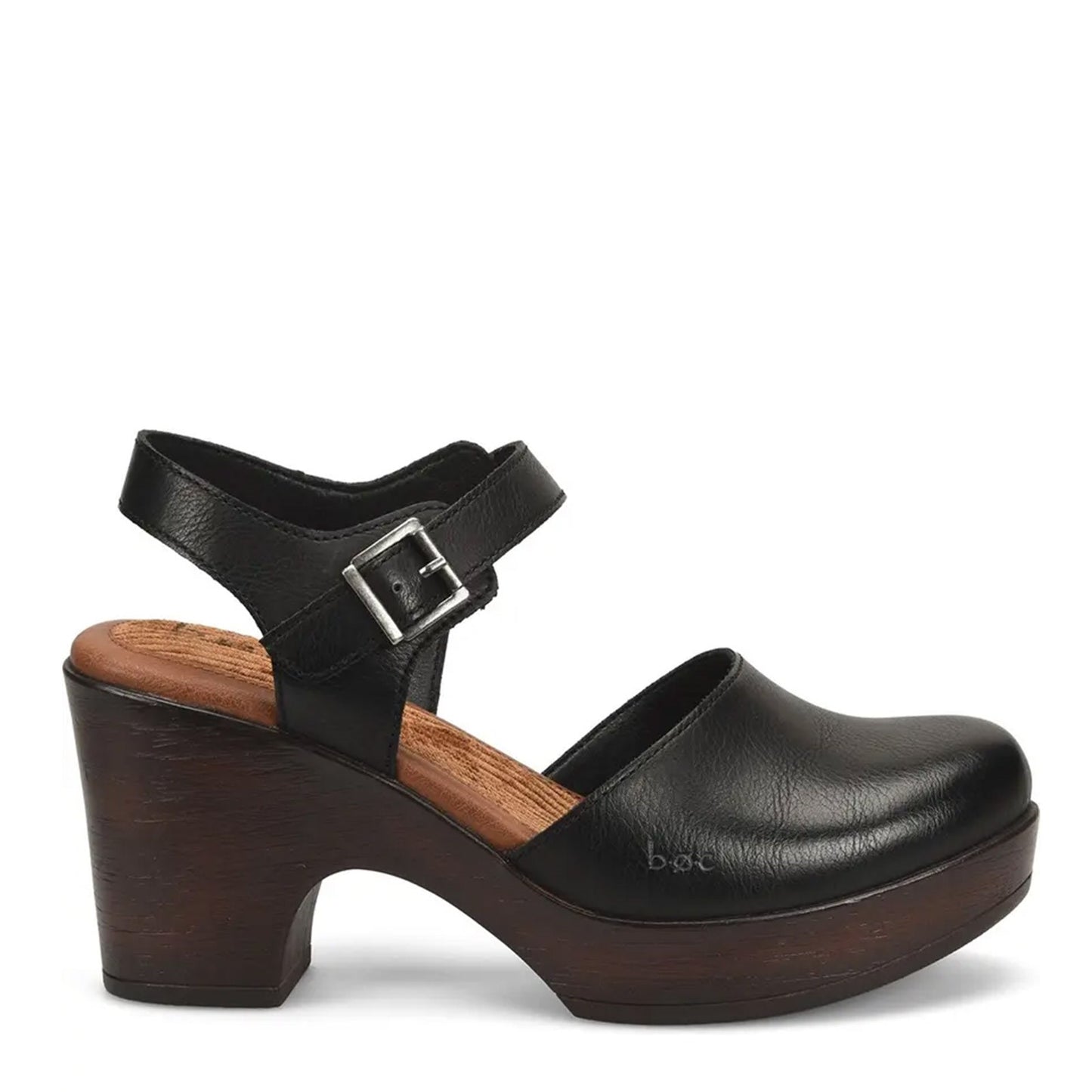 Peltz Shoes Women's b.o.c Natasha Clog BLACK BC0008009