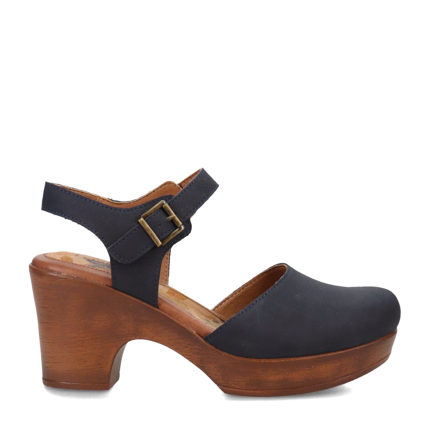 Peltz Shoes Women's b.o.c Natasha Clog NAVY BC0008034
