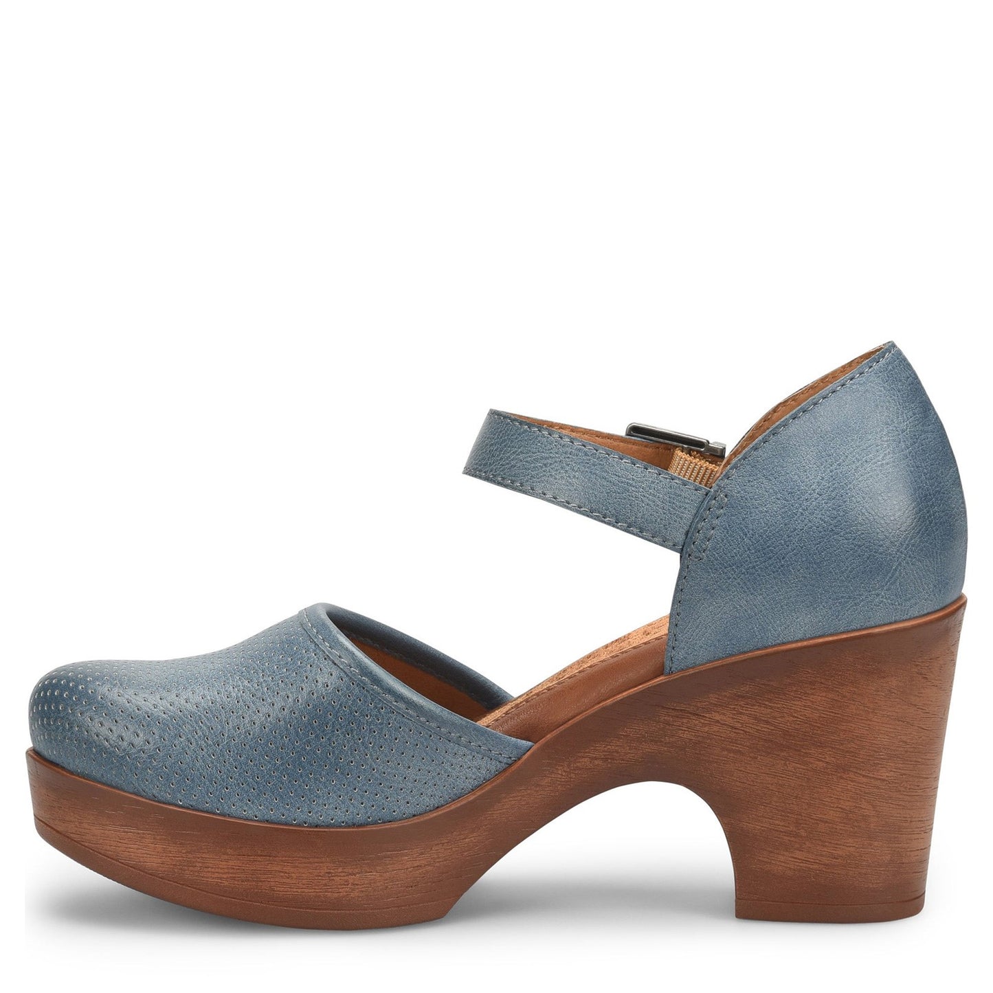 Peltz Shoes Women's b.o.c Gia Clog BLUE BC0011804