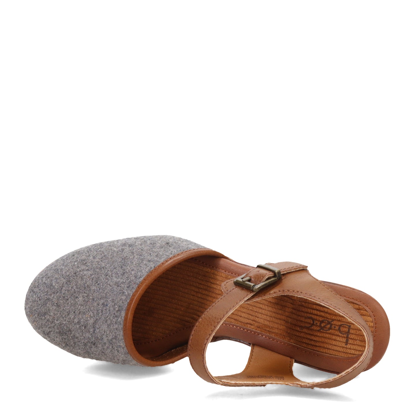 Peltz Shoes Women's b.o.c Natasha II Clog Grey Wool Combo BC0014860