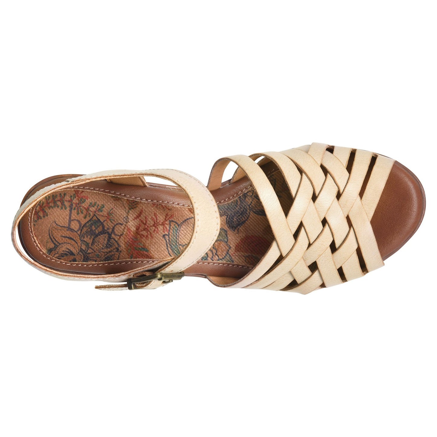 Peltz Shoes Women's b.o.c Gweneth Sandal CREAM BC0019679