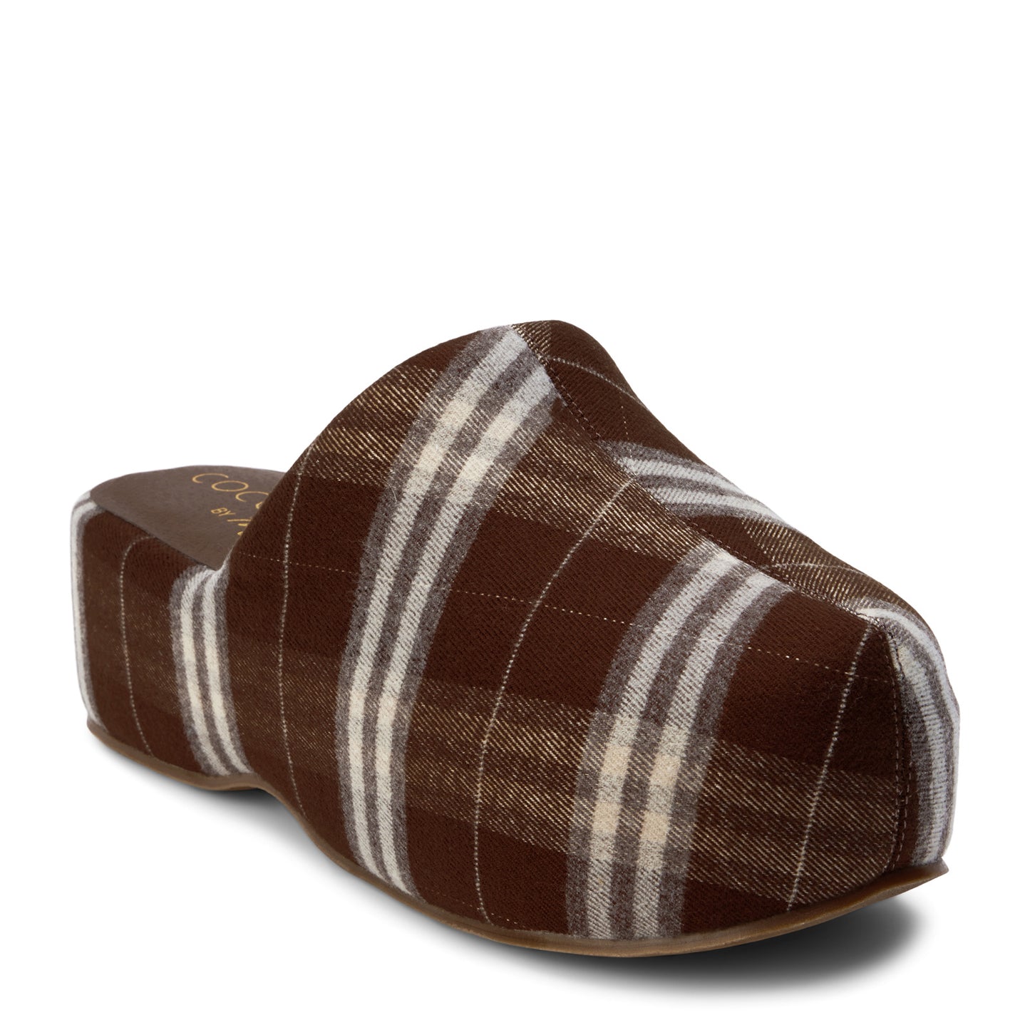 Peltz Shoes Women's Coconuts By Matisse Bella Clog BROWN PLAID BELLA BROWN PLAID