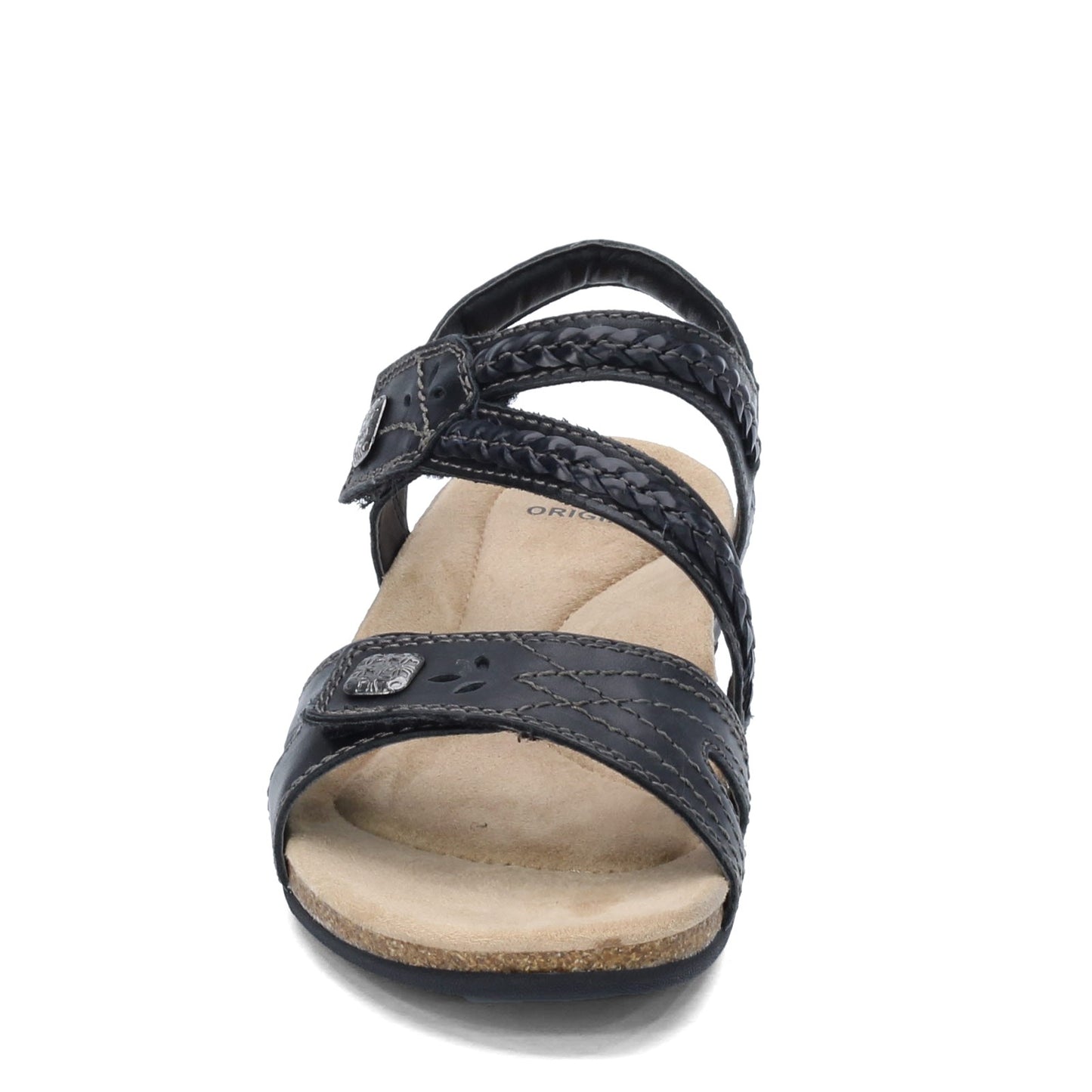 Peltz Shoes Women's Earth Origins Benson Sandal BLACK BENSON BLACK
