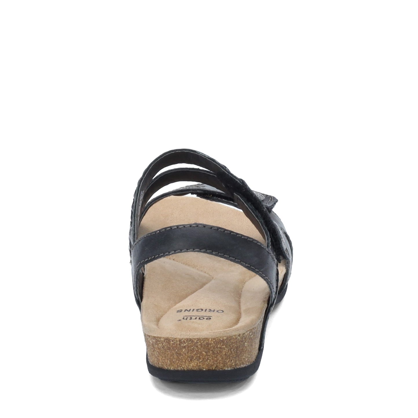 Peltz Shoes Women's Earth Origins Benson Sandal BLACK BENSON BLACK