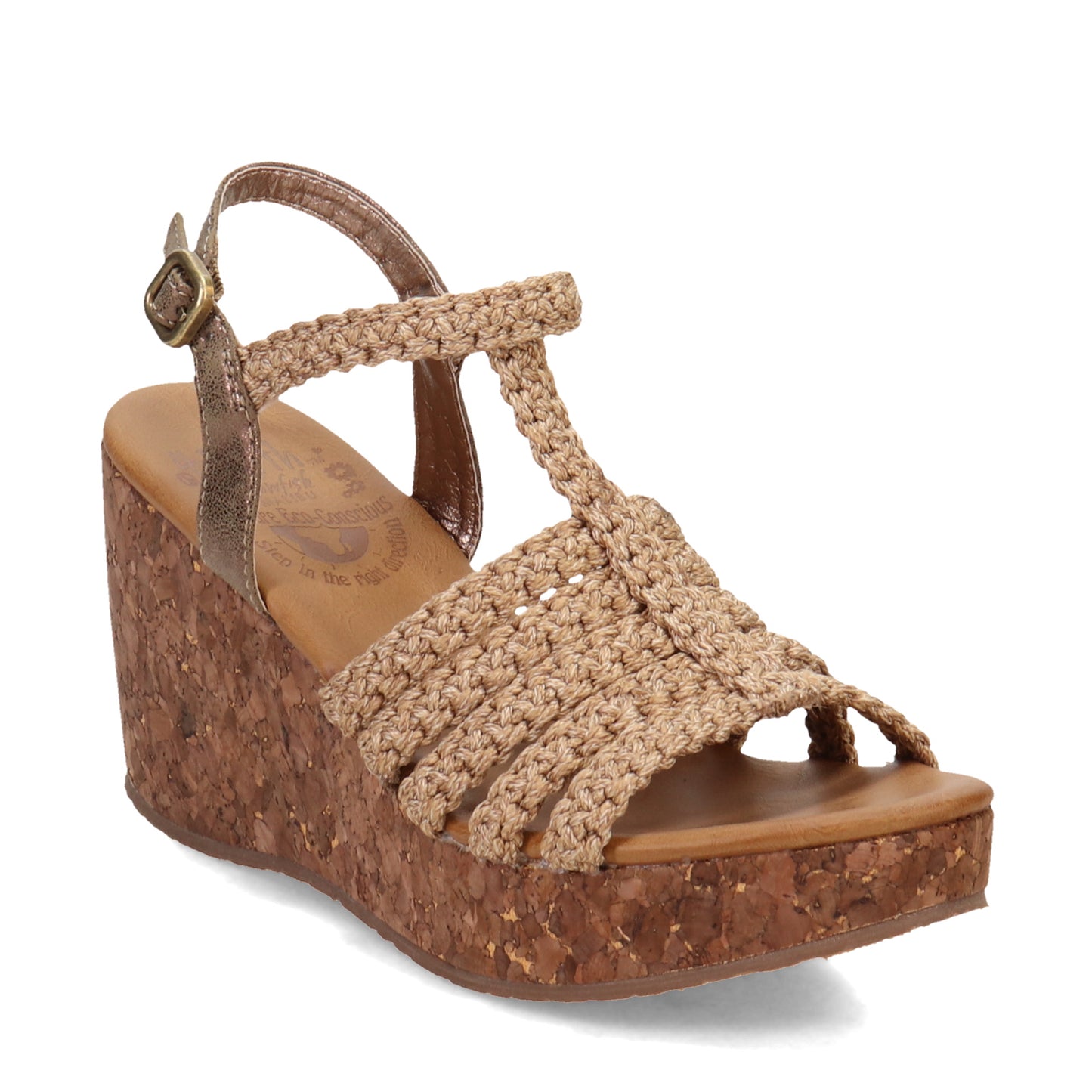 Peltz Shoes Women's 4Earth By Blowfish Malibu Palermo Sandal TAN BF-10005E-032