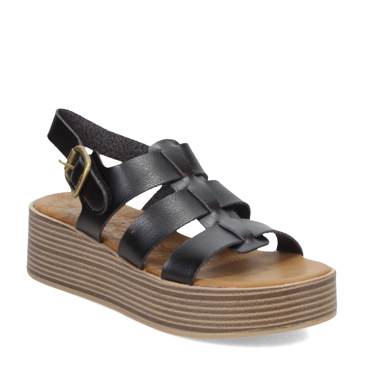 Peltz Shoes Women's Blowfish Malibu London Sandal BLACK BF-10070-024