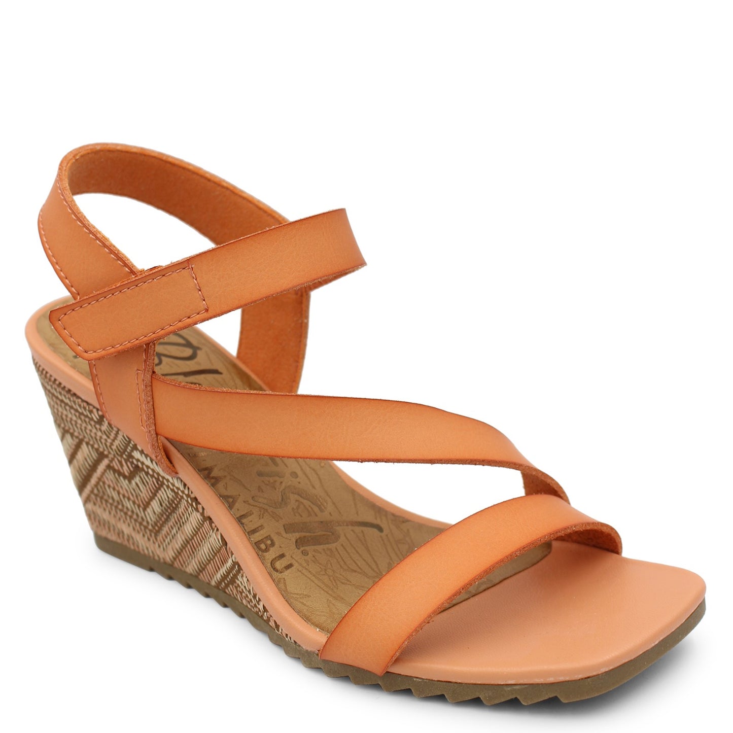 Peltz Shoes Women's Blowfish Malibu Orchid Sandal PAPAYA BF-9328-099