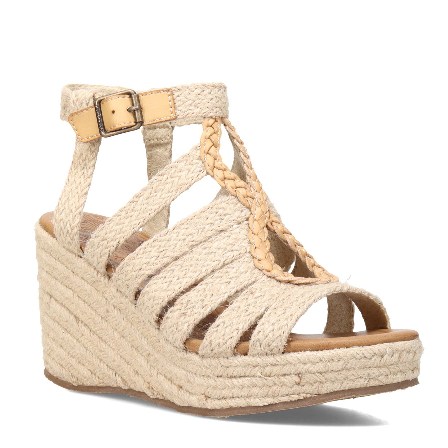 Peltz Shoes Women's Blowfish Malibu Pazazz Rope Sandal NATURAL BF-9466R-932