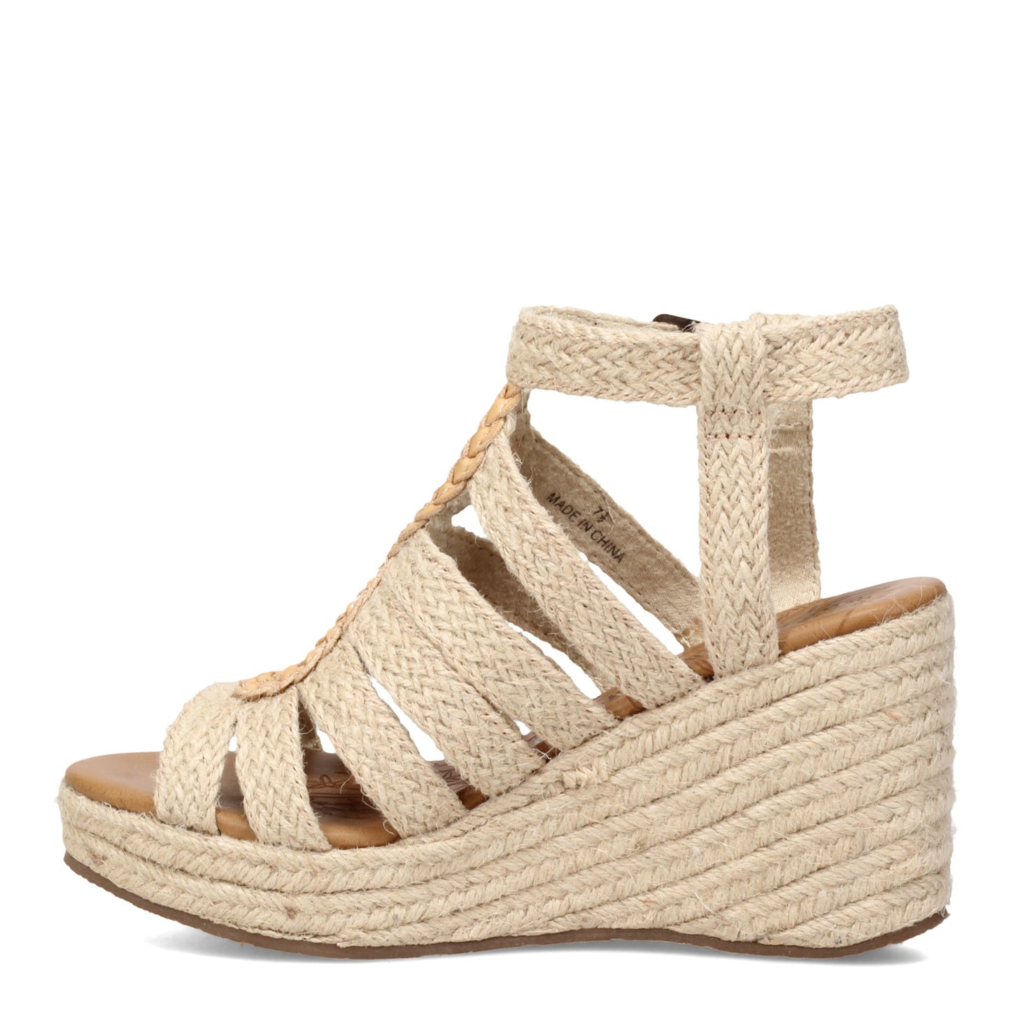 Peltz Shoes Women's Blowfish Malibu Pazazz Rope Sandal NATURAL BF-9466R-932