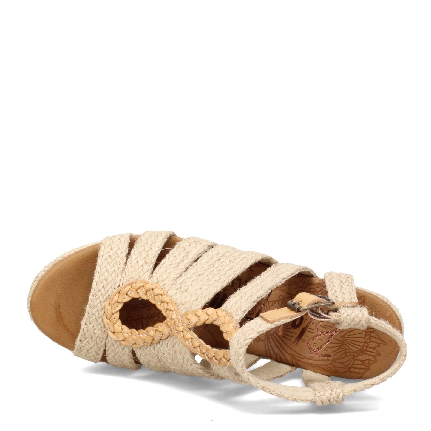 Peltz Shoes Women's Blowfish Malibu Pazazz Rope Sandal NATURAL BF-9466R-932