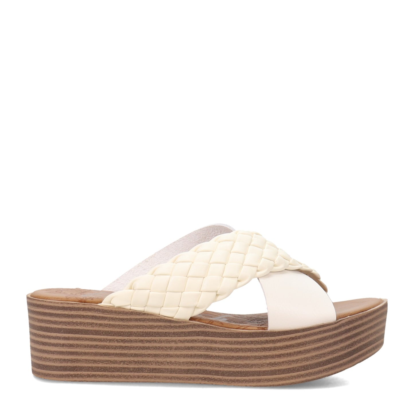 Peltz Shoes Women's Blowfish Malibu Luster Sandal WHITE BF-9537-316