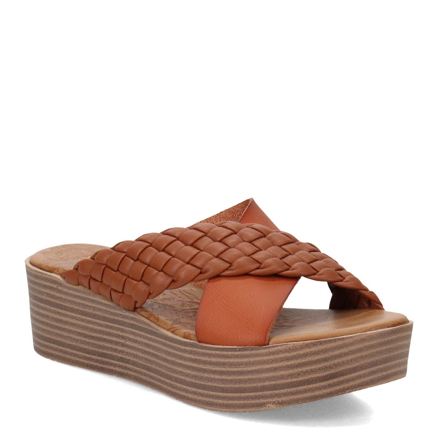 Peltz Shoes Women's Blowfish Malibu Luster Sandal BROWN BF-9537-376