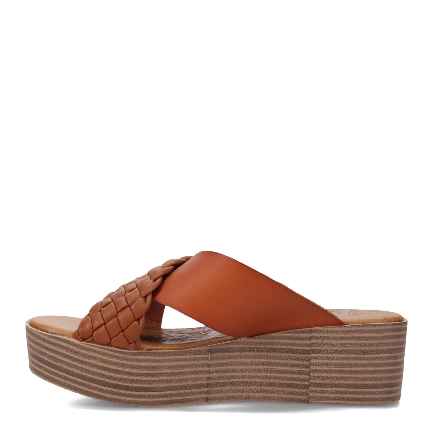 Peltz Shoes Women's Blowfish Malibu Luster Sandal BROWN BF-9537-376