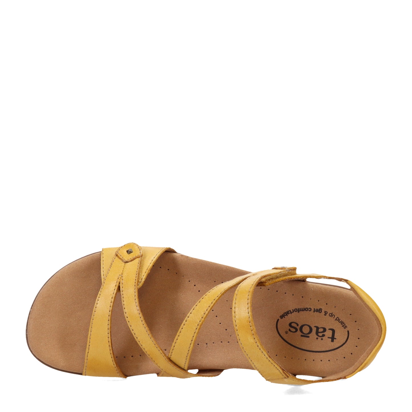 Peltz Shoes Women's Taos Big Time Sandal Yellow BGT-14132-YLW