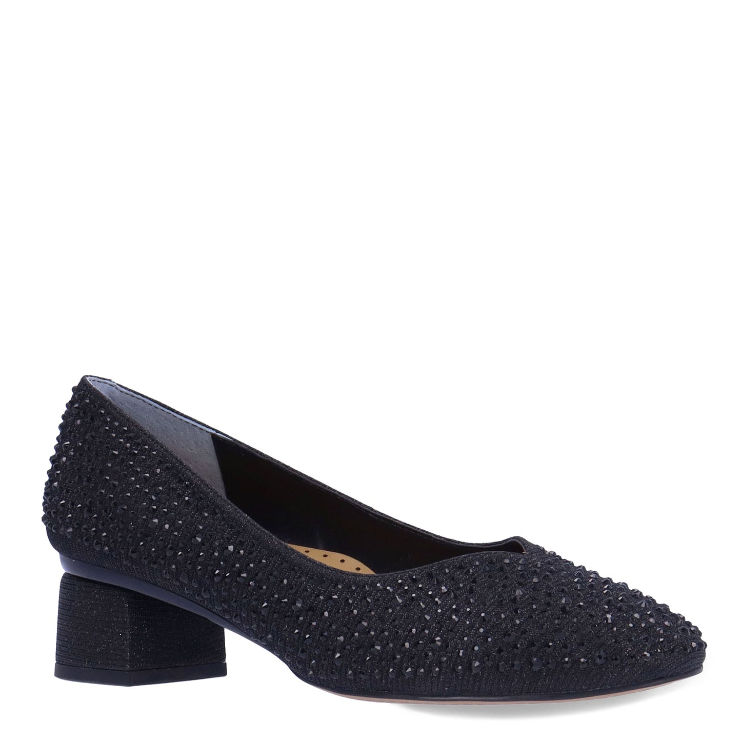Peltz Shoes Women's J Renee Bielle Pump Black BIELLE-GFBLK