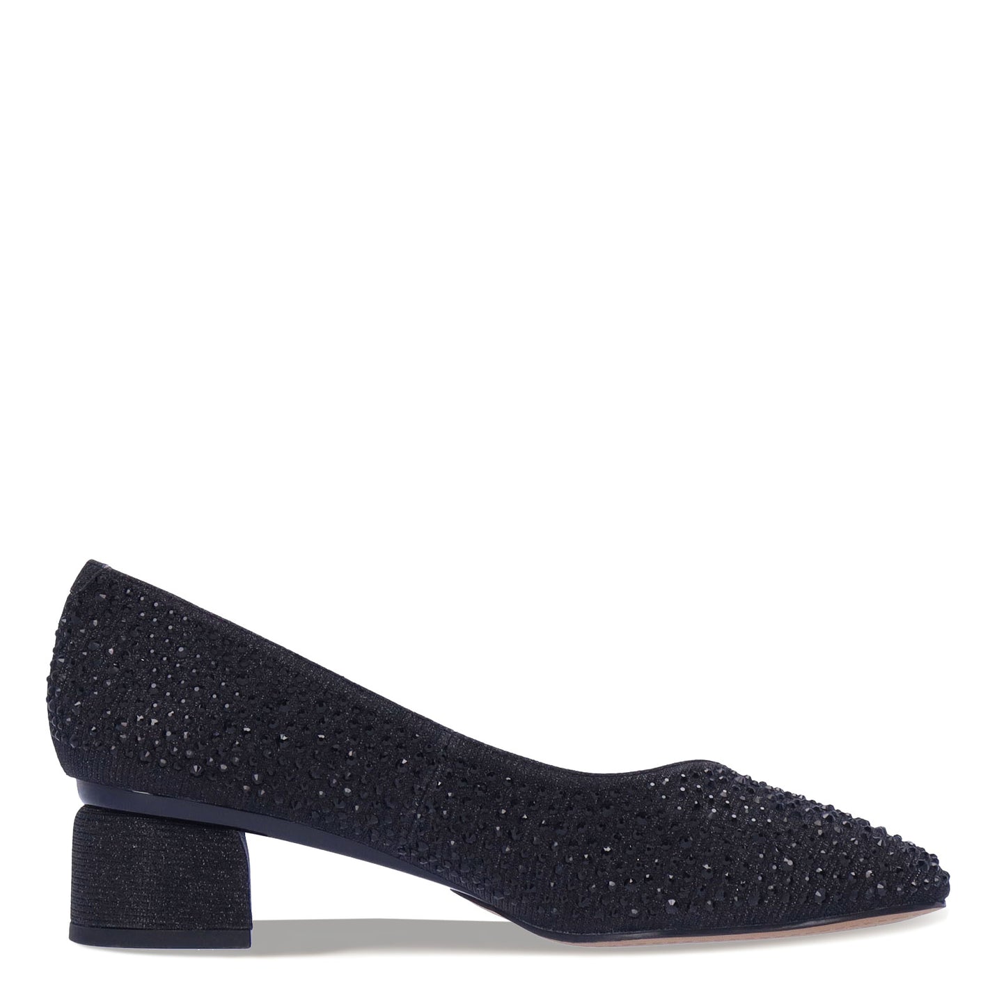 Peltz Shoes Women's J Renee Bielle Pump Black BIELLE-GFBLK