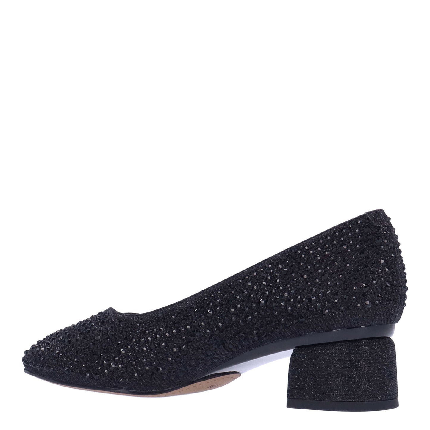 Peltz Shoes Women's J Renee Bielle Pump Black BIELLE-GFBLK