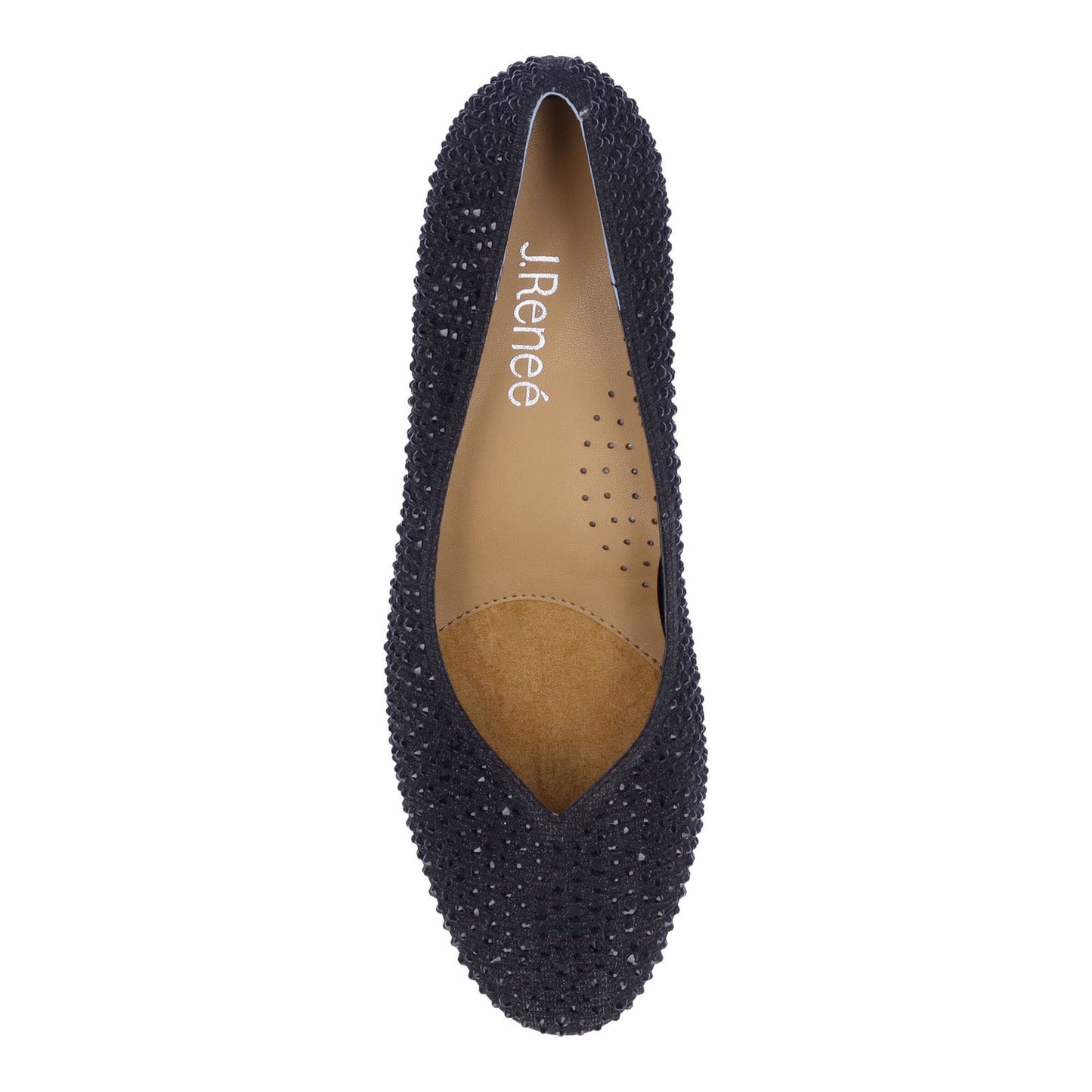 Peltz Shoes Women's J Renee Bielle Pump Black BIELLE-GFBLK