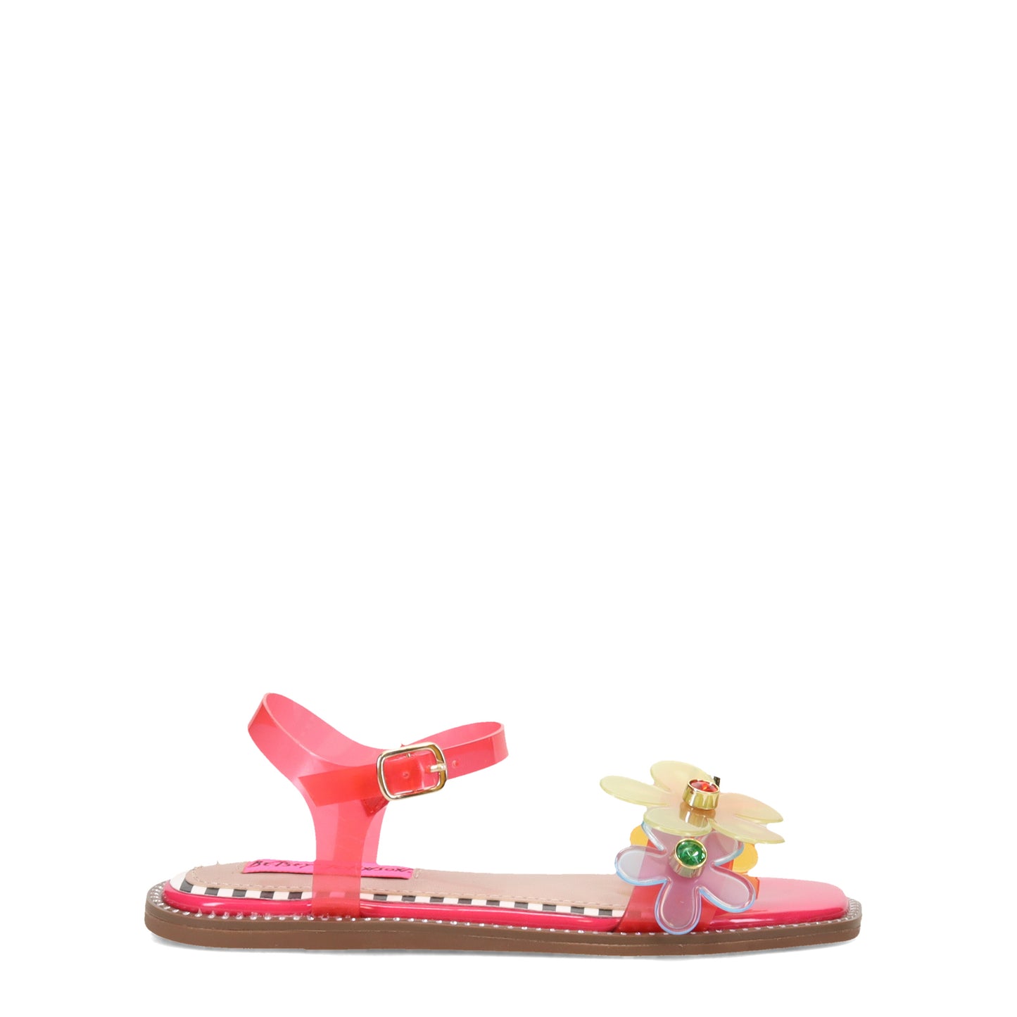 Peltz Shoes Girl's Betsey Johnson Alvin Sandal - Little Kid & Big Kid FUSCHIA MULTI BK-ALVIN