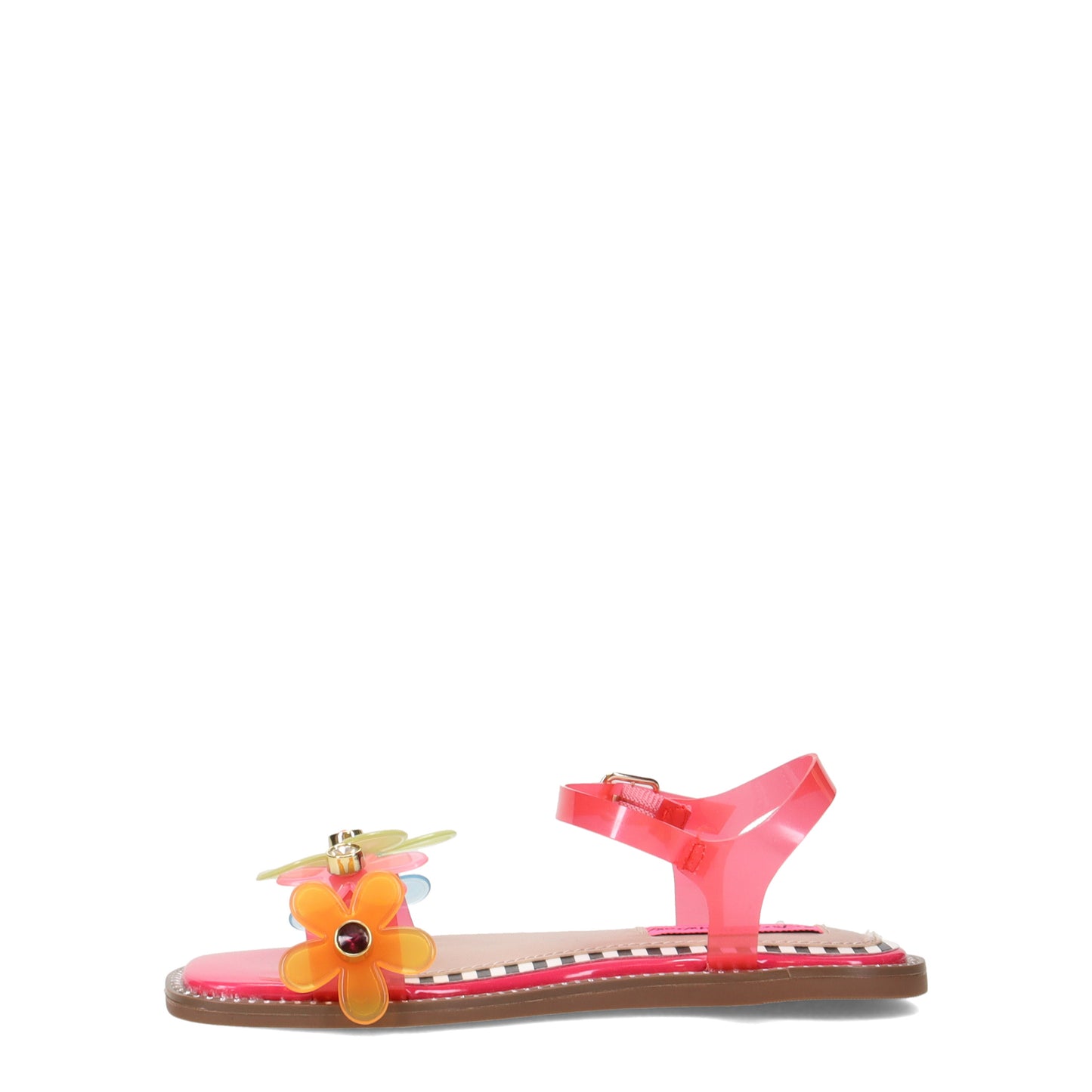 Peltz Shoes Girl's Betsey Johnson Alvin Sandal - Little Kid & Big Kid FUSCHIA MULTI BK-ALVIN