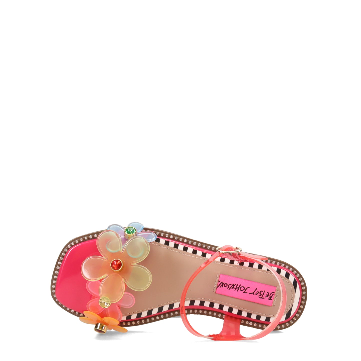 Peltz Shoes Girl's Betsey Johnson Alvin Sandal - Little Kid & Big Kid FUSCHIA MULTI BK-ALVIN