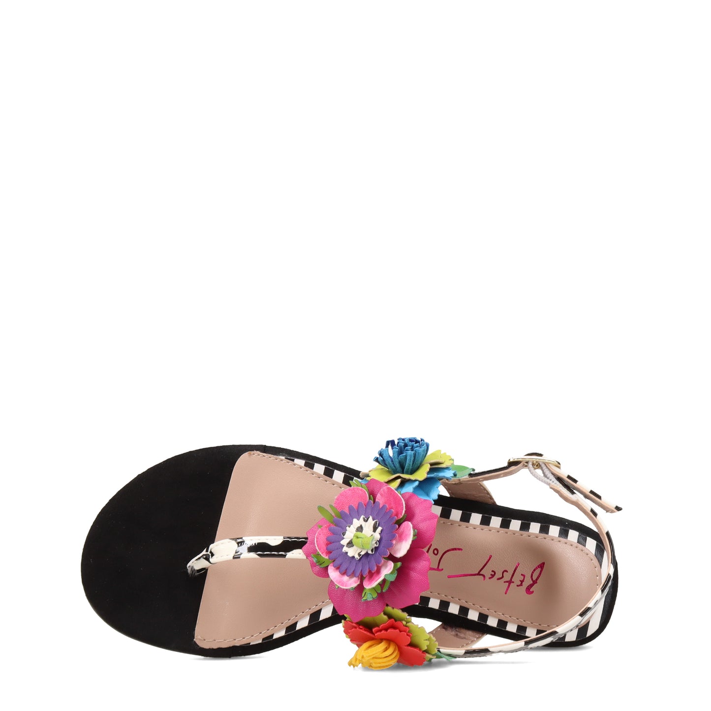 Peltz Shoes Girl's Betsey Johnson Angie Sandal - Little Kid & Big Kid BLACK MULTI BK-ANGIE