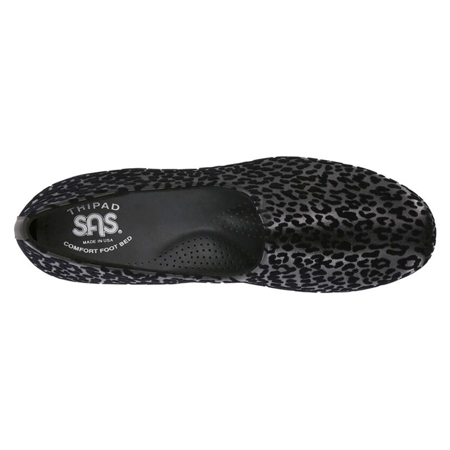 Peltz Shoes Women's SAS Bliss Slip-On BLACK / LEOPARD BLISS-BKLEOP