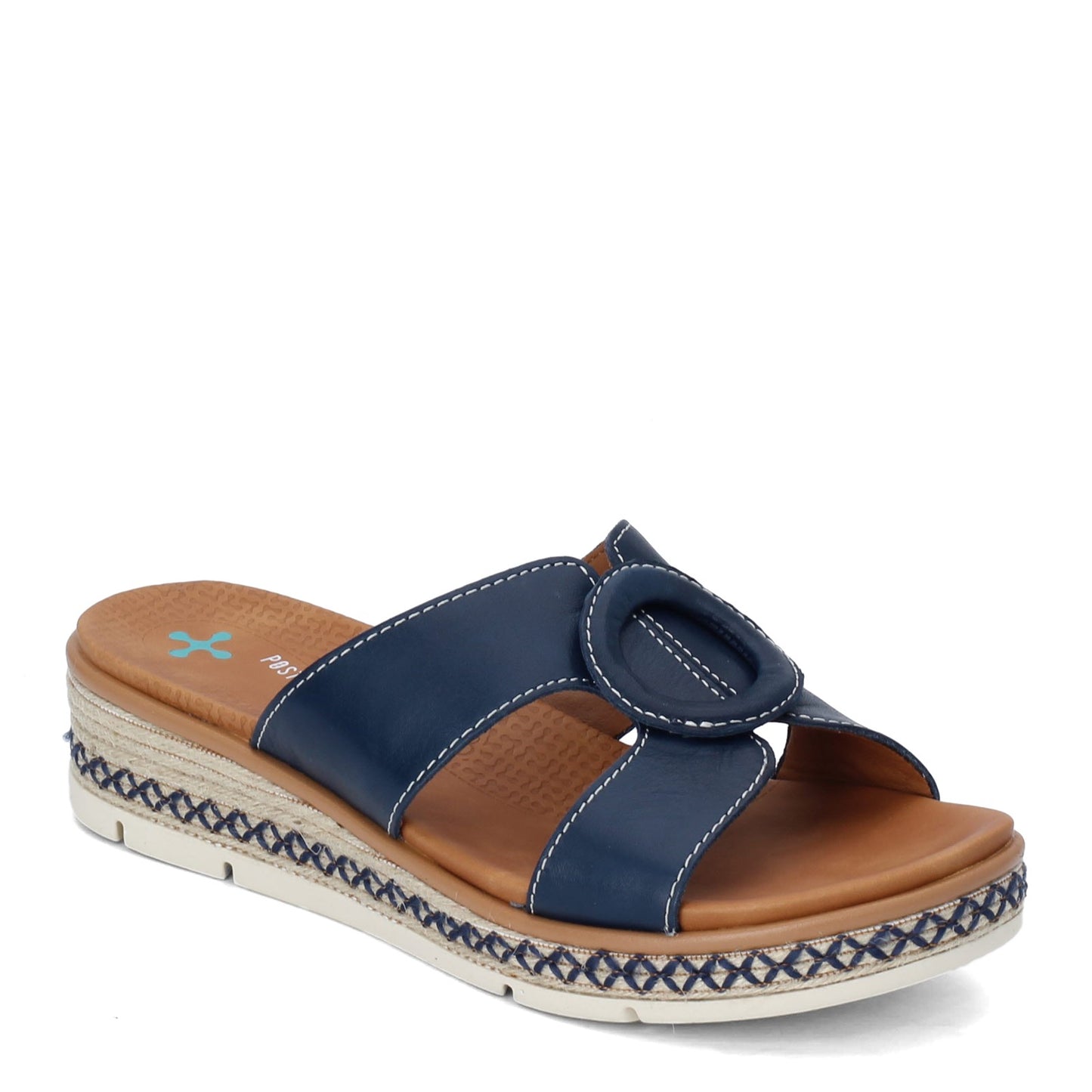 Peltz Shoes Women's SAS Bliss Slip-On Wedge NAVY BLISS NAVY