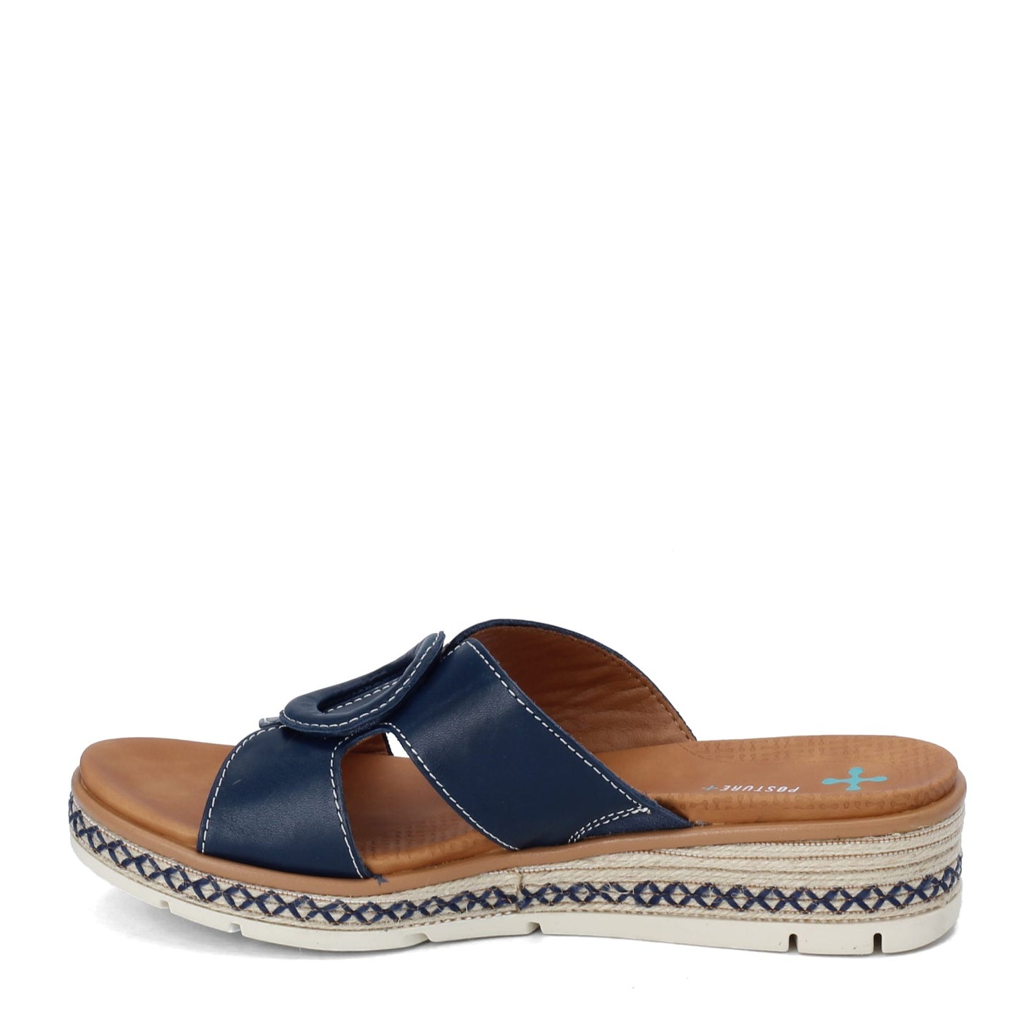 Peltz Shoes Women's SAS Bliss Slip-On Wedge NAVY BLISS NAVY