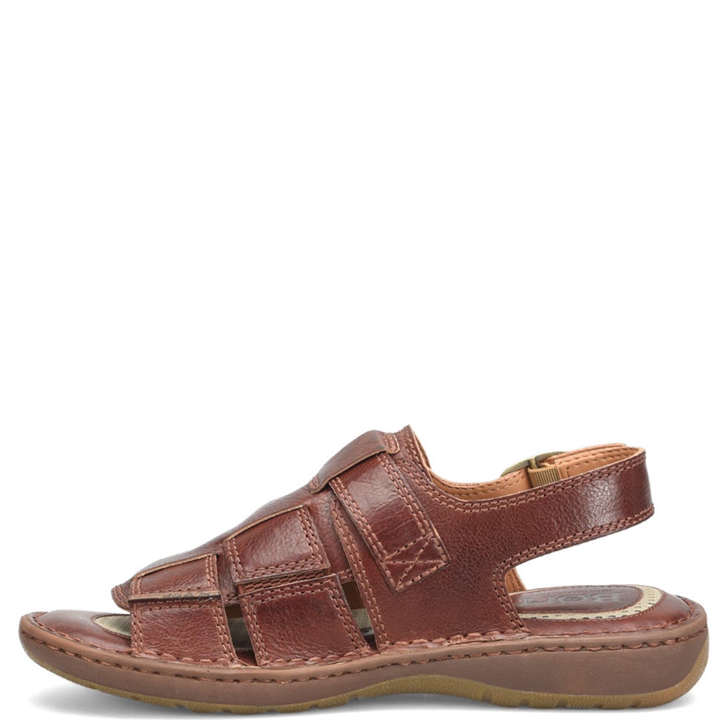 Peltz Shoes Men's Born Miguel Sandal Dark Tan BM0007125