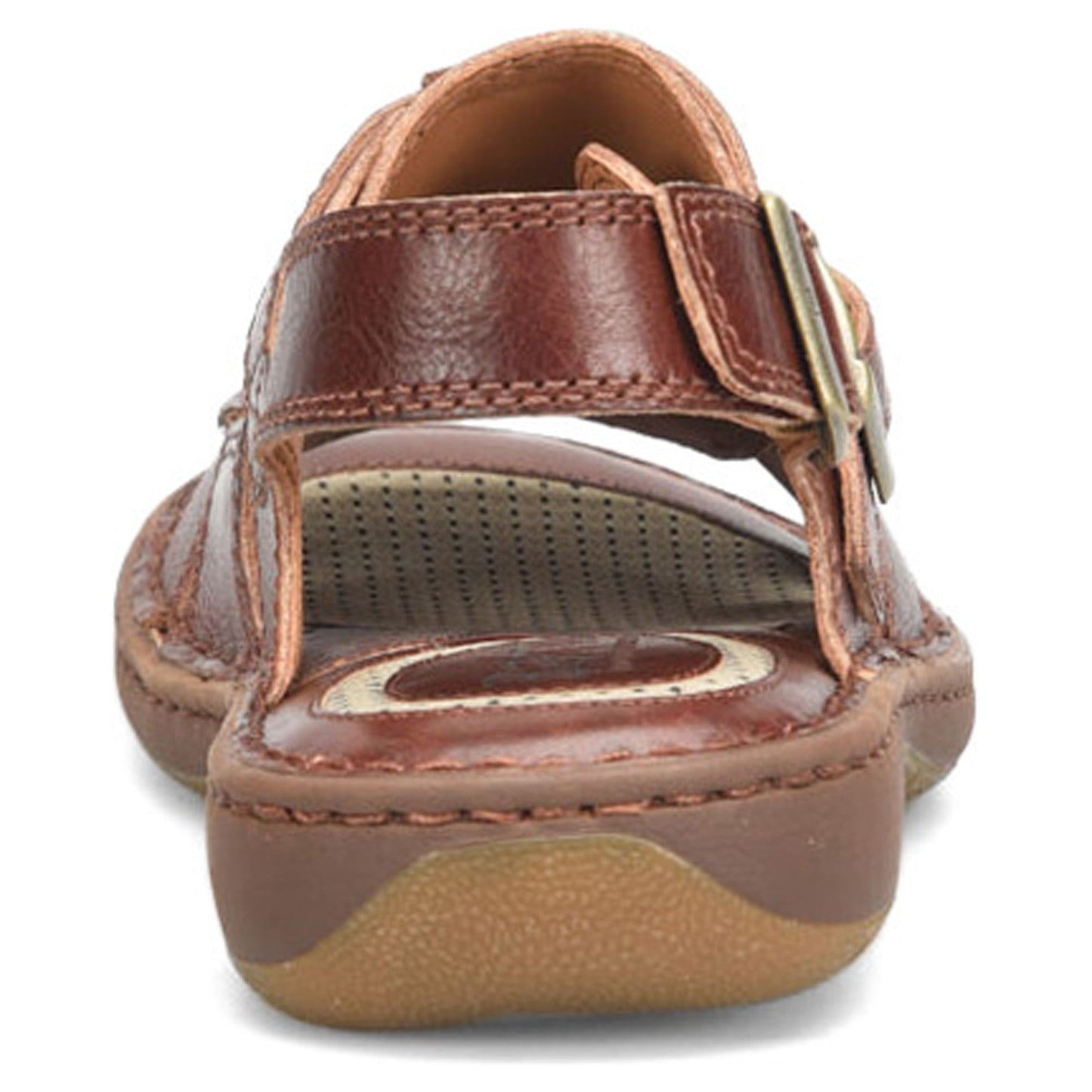 Peltz Shoes Men's Born Miguel Sandal Dark Tan BM0007125