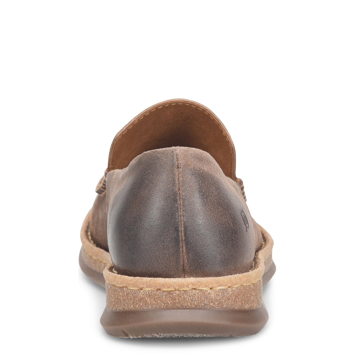Peltz Shoes Men's Born Baylor Moc Taupe BM0009917