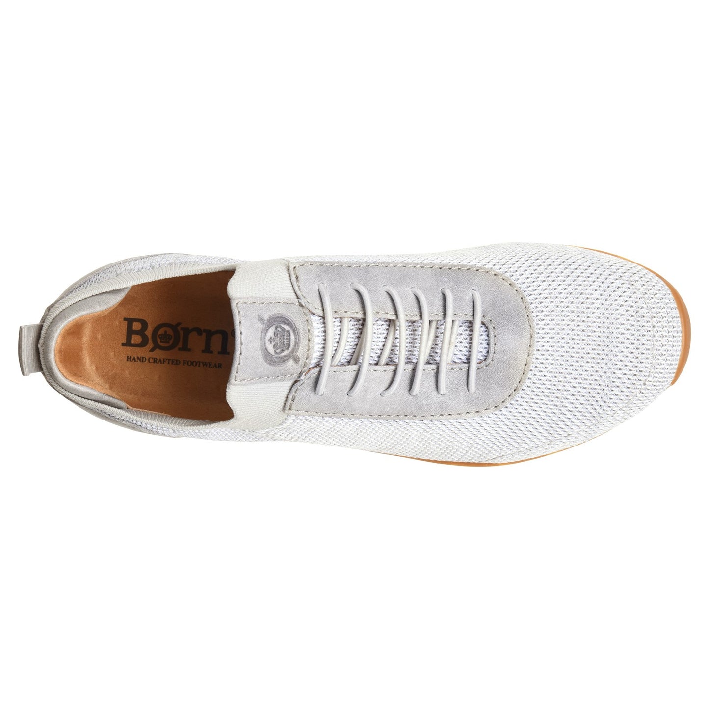 Peltz Shoes Men's Born Barrett Sneaker Grey/Grey BM0010638