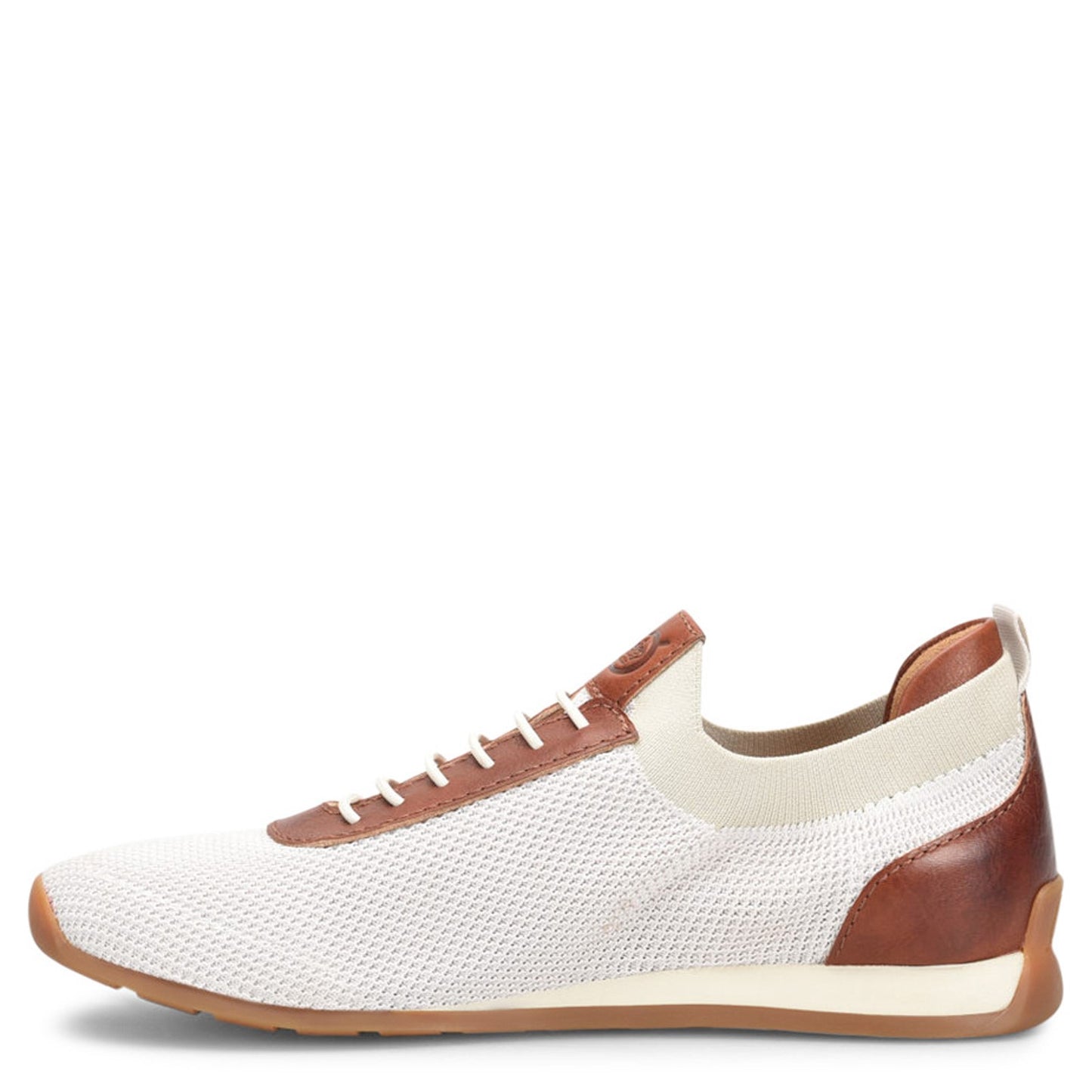 Peltz Shoes Men's Born Barrett Sneaker White/Dark Tan BM0010690