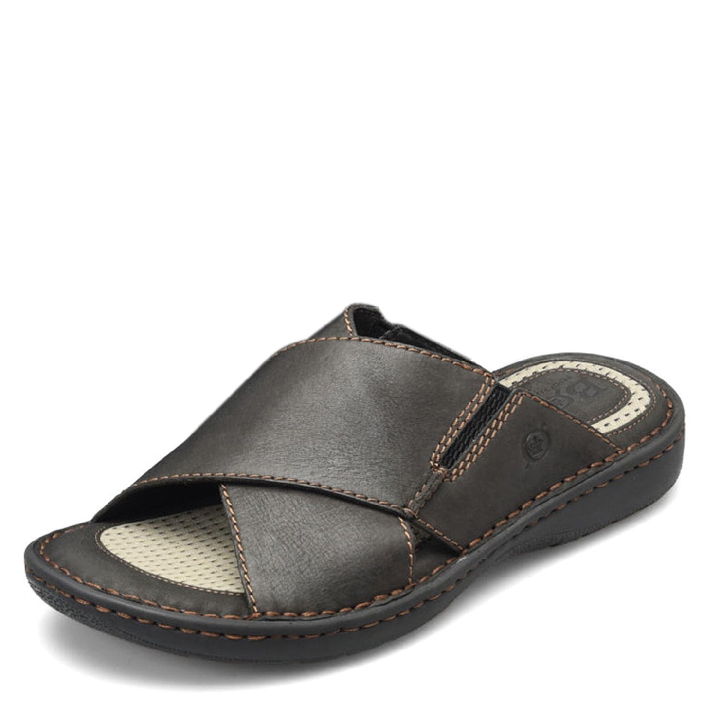Peltz Shoes Men's Born Marco Sandal Black BM0011103
