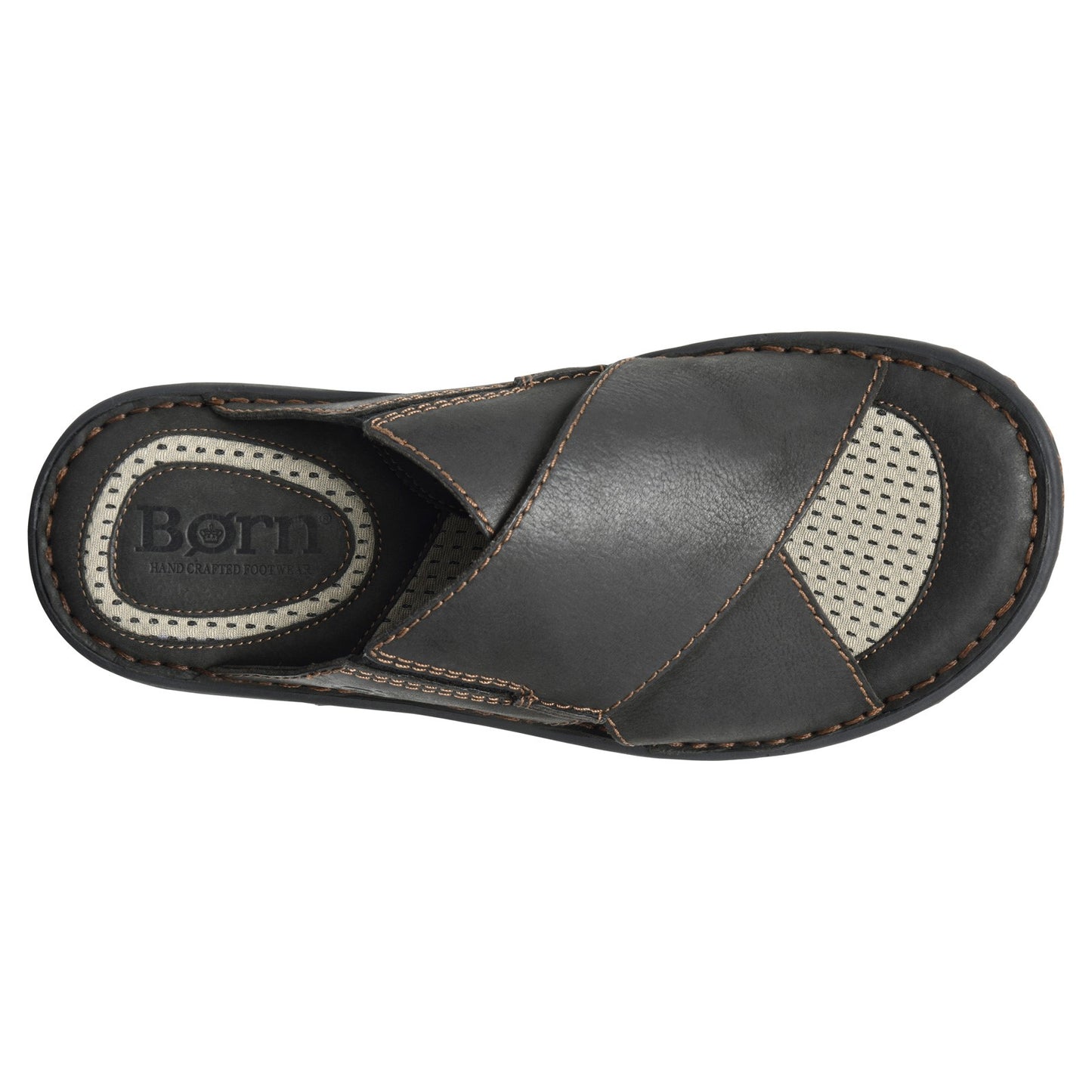 Peltz Shoes Men's Born Marco Sandal Black BM0011103