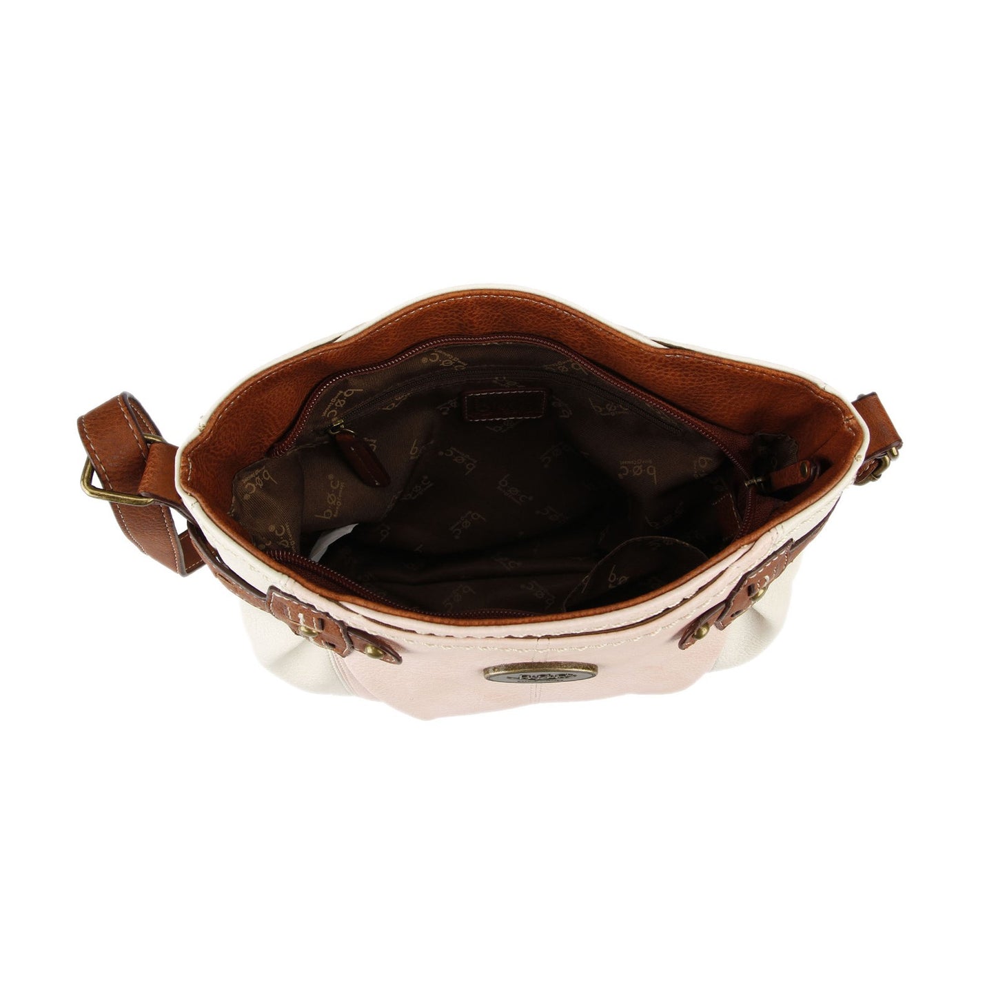 Peltz Shoes Women's b.o.c Birdsail Crossbody Handbag BONE BOC8510-BNBLSH
