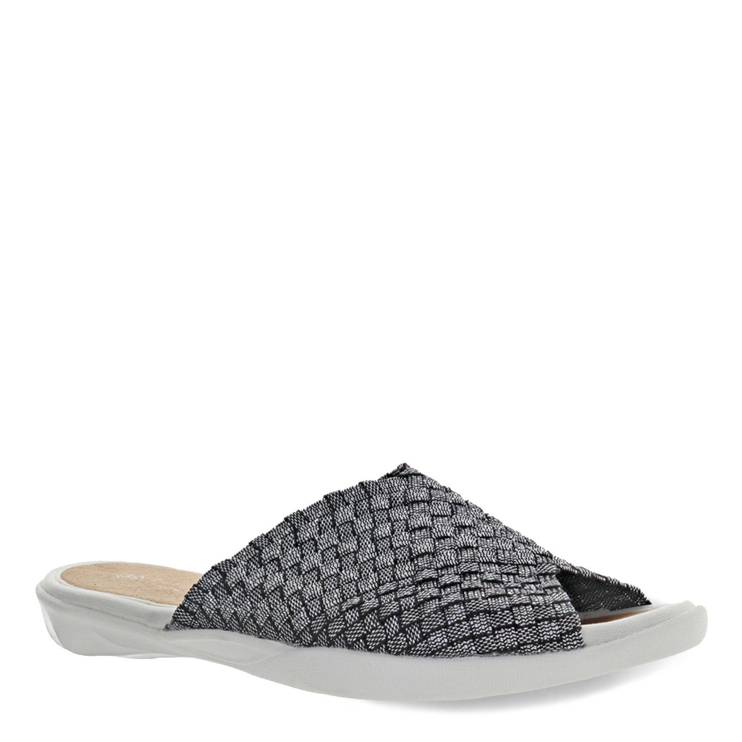 Peltz Shoes Women's Bernie Mev Bon Bon Sandal BLACK SHIMMER FABRIC BON BON BLK SHI