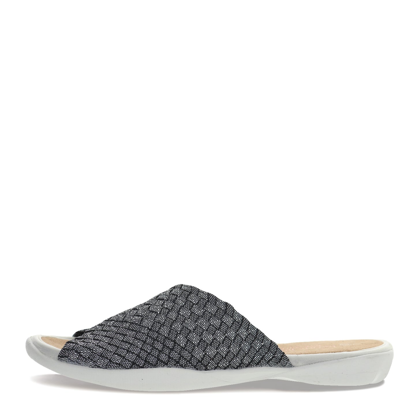 Peltz Shoes Women's Bernie Mev Bon Bon Sandal BLACK SHIMMER FABRIC BON BON BLK SHI