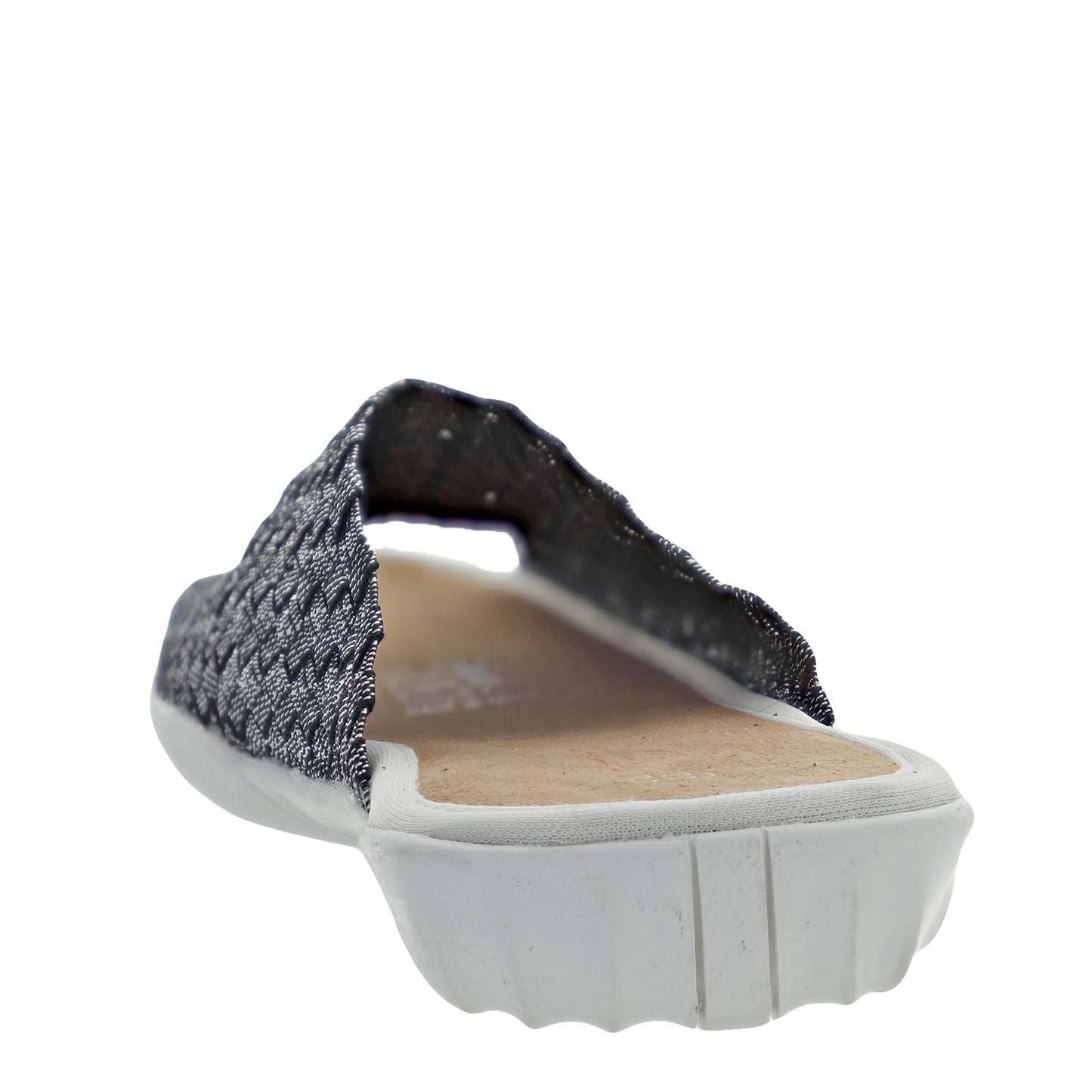 Peltz Shoes Women's Bernie Mev Bon Bon Sandal BLACK SHIMMER FABRIC BON BON BLK SHI