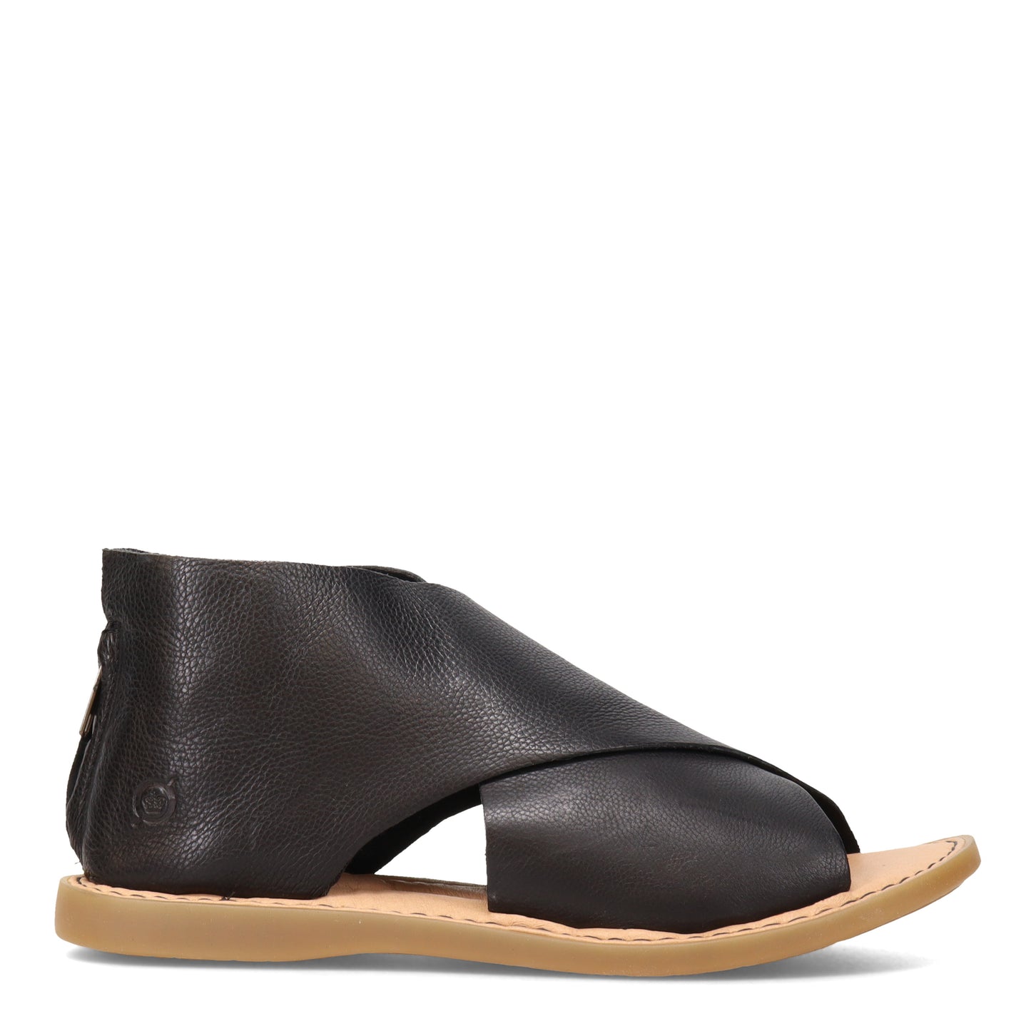 Peltz Shoes Women's Born Iwa Sandal Black Natural BR0018400