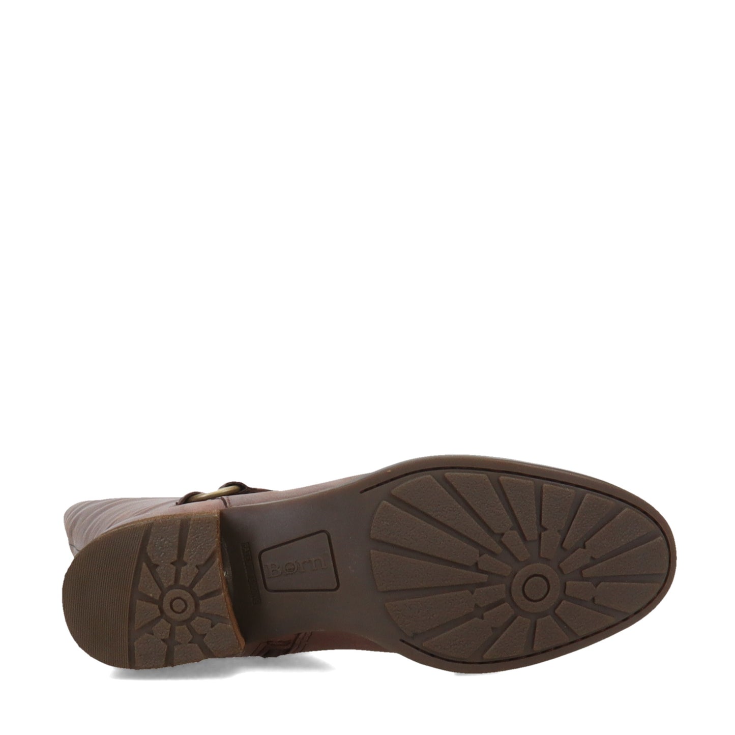 Peltz Shoes Women's Born Saddler Boot Chocolate BR0028848