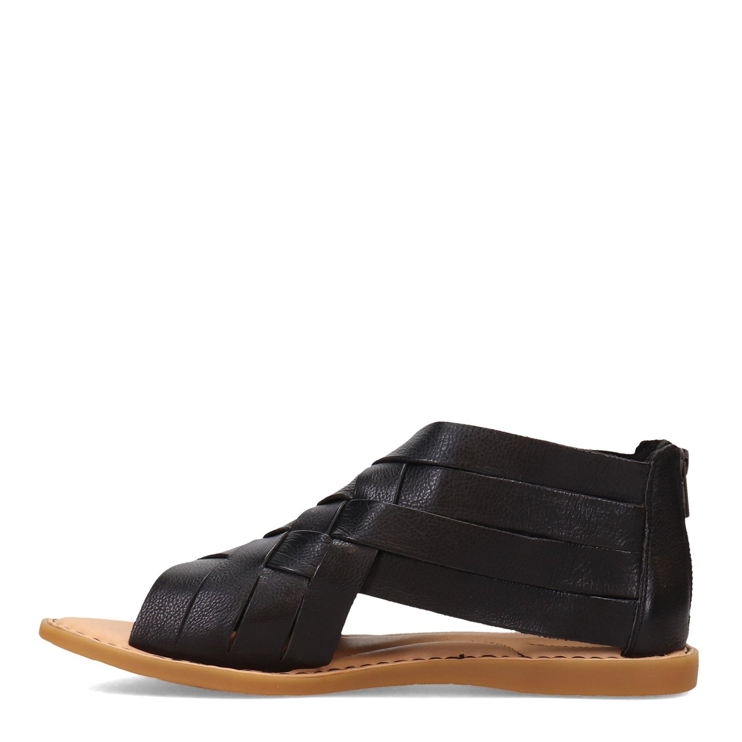 Peltz Shoes Women's Born Iwa Sandal Black Woven BR0032903